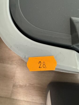 4 stk. affaldssortering i plast og metal