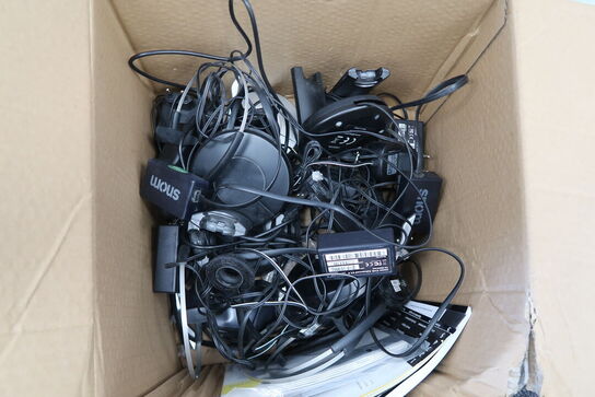 3 stk. Jabra WHB003 + diverse headsets 