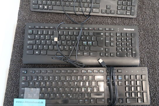 6 stk. Keyboards - Lenovo & Dell