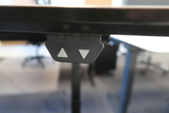 Hæve-/sænkebord - 180x80 cm + kontorstol & kontorkassette