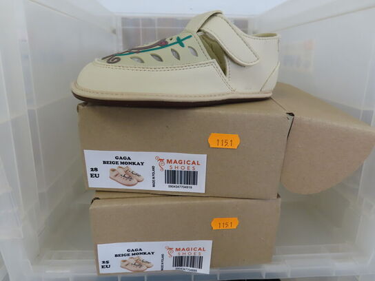 2 stk. Sko MAGICAL SHOES - str. 25 og 28