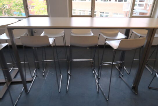 Barbord HOLMRIIS Ergomade med 6 stk. barstole FREDERICIA FURNITURE