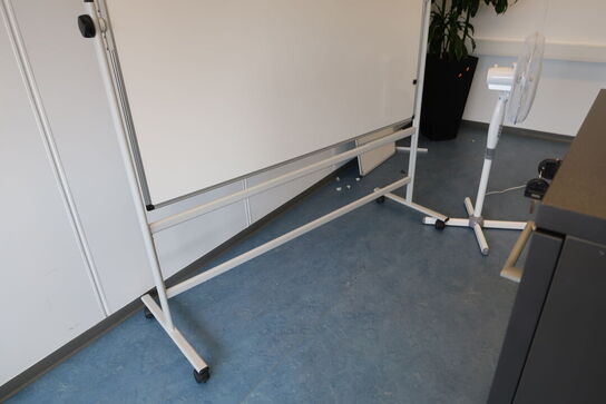 Whiteboard på hjul samt ventilator