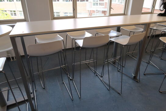 Barbord HOLMRIIS Ergomade med 6 stk. barstole FREDERICIA FURNITURE