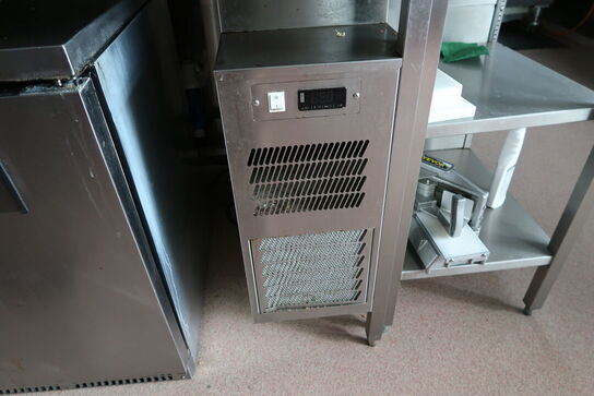 Rustfri stålbord med køleenhed uden varmeskab