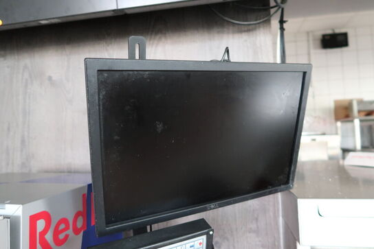 2 stk. computerskærme DELL med betjeningspanel