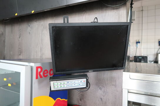 2 stk. computerskærme DELL med betjeningspanel