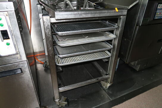 Rustfri stålopbevaringsbord