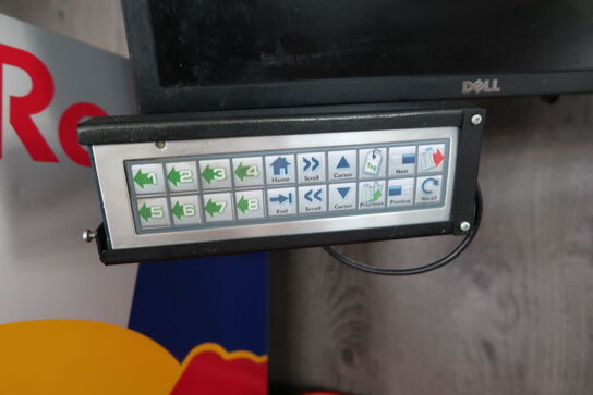 2 stk. computerskærme DELL med betjeningspanel