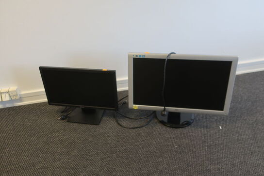 2 stk. computerskærme