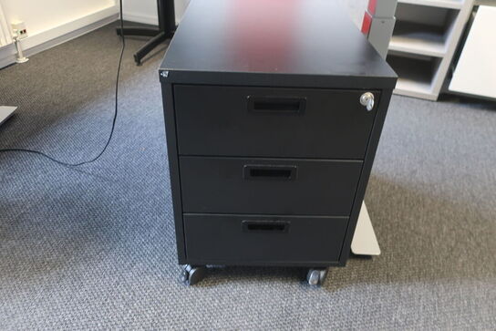 El. hæve/sænke skrivebord samt skuffemodul