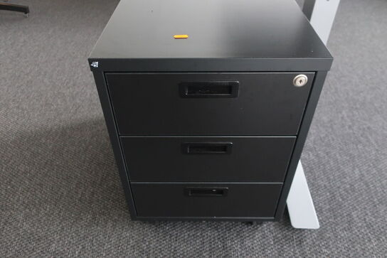 El. hæve/sænke skrivebord samt skuffemodul