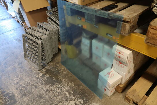 2 stk. Hængende nyseskærm 1000 x 900 mm akryl inkl. kæder