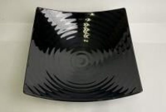 5 stk. Skål melamin 350x350x125 mm sort 3,5 ltr Global Buffet