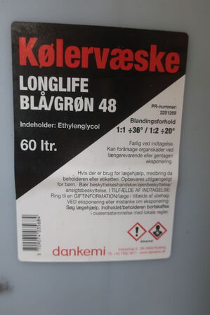 60 L kølervæske blå/grøn 48