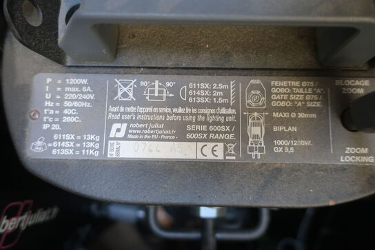 11 stk. profilspotlight ROBERT JULIAT 614