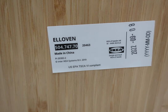 9 stk. skærmhylder m/ skuffe IKEA ELLOVEN m/ indhold