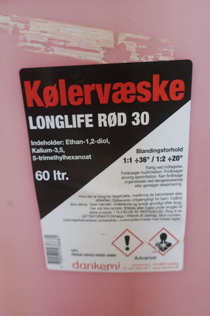 60 L kølervæske rød 30