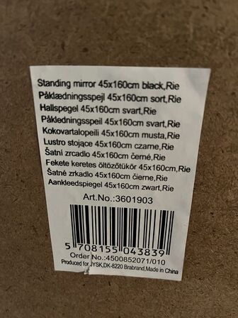 5 stk. påklædningsspejle