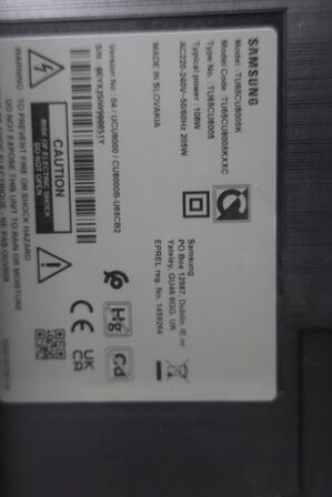 Fladskærm SAMSUMG TU65CU8005K m/kamera