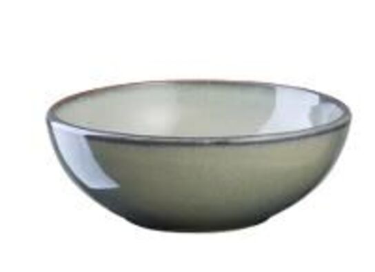 12 stk. Skål stentøj kaki 160 mm Rustik