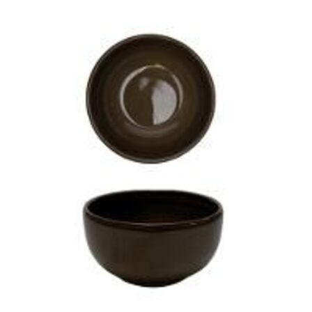 24 stk. Skål stentøj valnød 110 mm Rustik