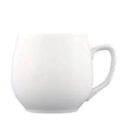 24 stk. Krus Bauchig hvid 30 cl Begrænset antal, udgående vare