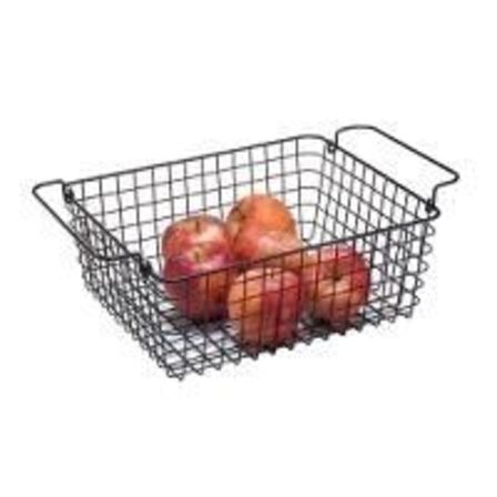 6 stk. Trådnetskurv sort GN 1/2 H120 mm 