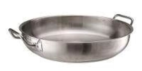 2 stk. Stegepande diam 400 mm 2 håndtag til induktion, el og gas