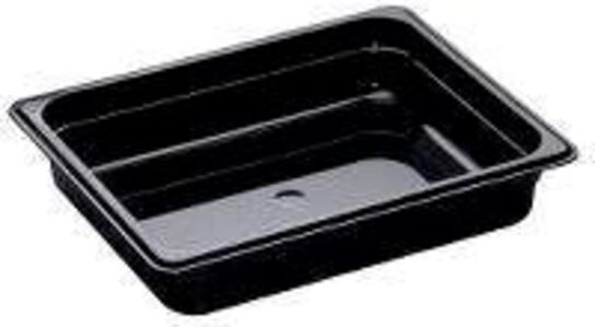 12 stk. Kantine 1/2 GN  D65 mm sort Cambro