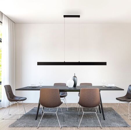 4 stk. paul neuhaus langbords pendel sort 118 cm 3000k(ubrugt)