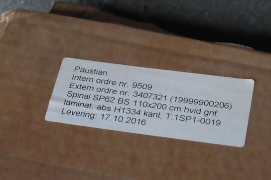 Bordplade PAUSTIAN SPINAL SP62