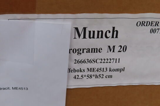 Skuffekassette uden nøgle MUNCH M20