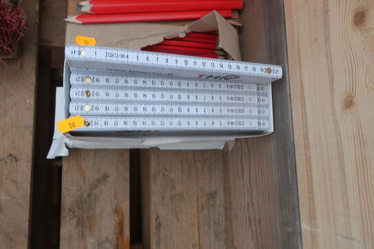 Tommestokke, blyanter mv.  TMN