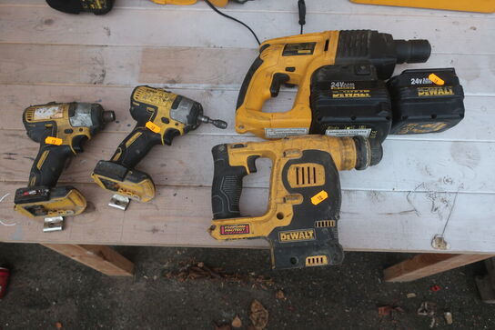 4. stk. boremaskiner DEWALT Model: DCF887, DW004,  DCH253
