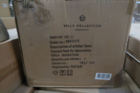 84 stk. Figur Hoved Talvik Cement Lys olivengrøn H30