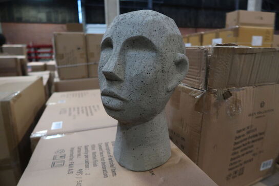 84 stk. Figur Hoved Talvik Cement Lys olivengrøn H30