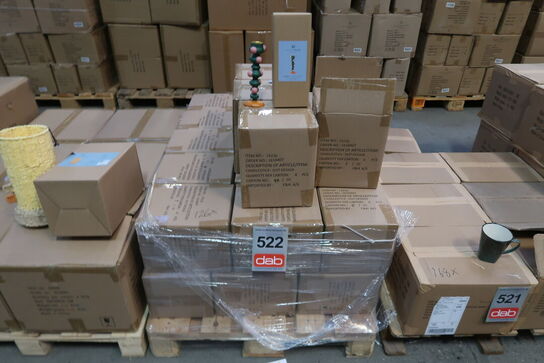 126 stk. Lysestage Styles 18 cm Grøn/Rosa Polyresin