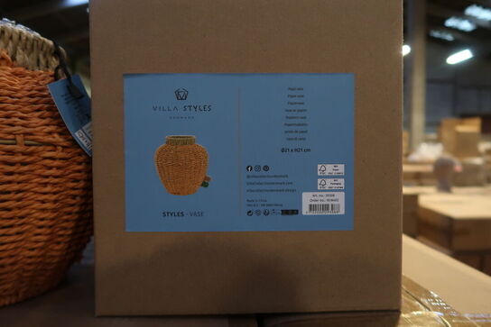 80 stk. Vase Styles 21 x 21 cm Amber Papir