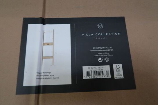 19 stk. Vægreol Ebern 47x170 cm White washed Massiv eg