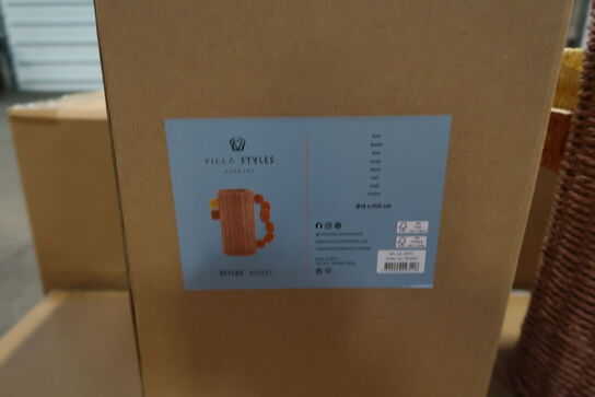 24 stk. Dekorationsvase Styles 18 x 35 cm Mørk Rosa Papir