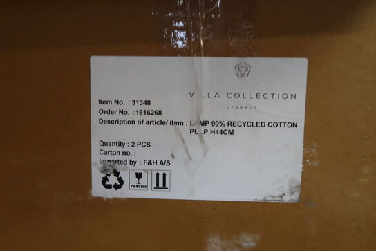 20 stk. Lampe Styles 25 x 44 cm Amber Papmache