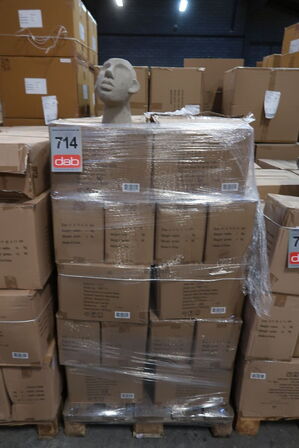 116 stk. Figur Hoved Talvik Cement Lys olivengrøn H23