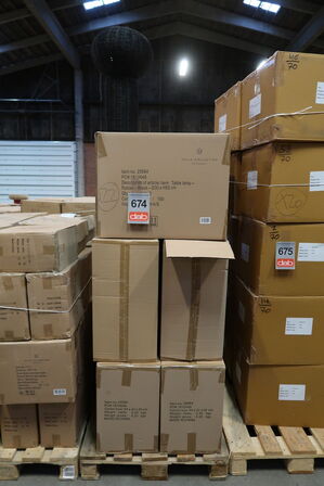 22 stk. Bordlampe Werna D30 x 53,5 cm Sort Rattan