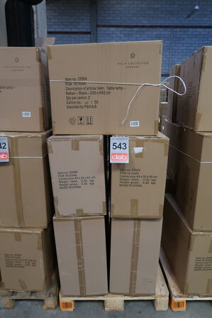 22 stk. Bordlampe Werna D30 x 53,5 cm Sort Rattan