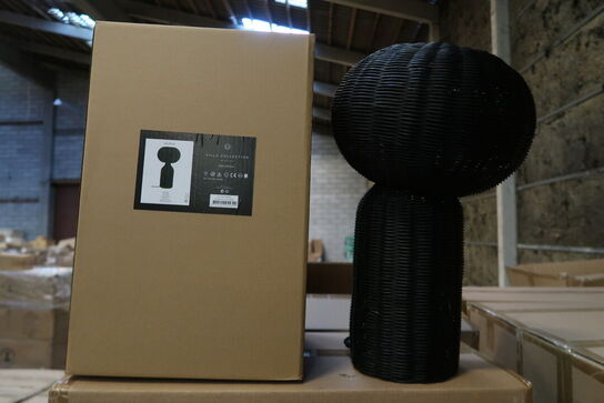 22 stk. Bordlampe Werna D30 x 53,5 cm Sort Rattan