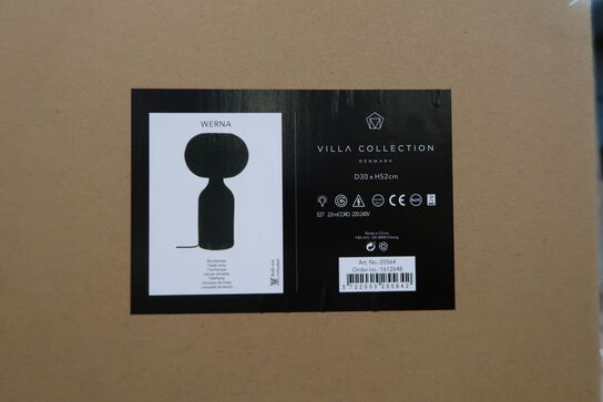 22 stk. Bordlampe Werna D30 x 53,5 cm Sort Rattan