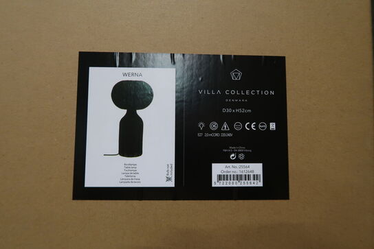 22 stk. Bordlampe Werna D30 x 53,5 cm Sort Rattan