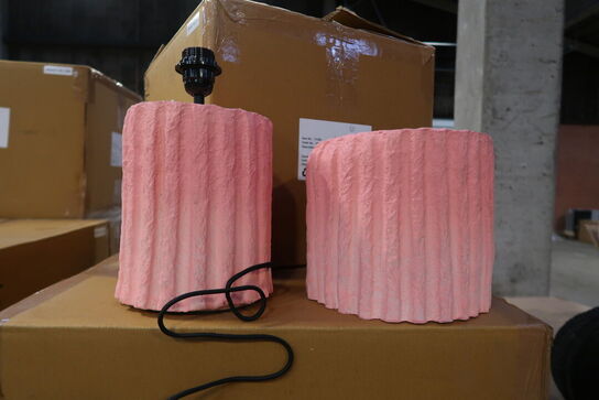18 stk. Lampe Styles 25 x 44 cm Rosa Papmache