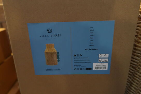 21 stk. Dekorationsvase Styles 22,5 x 38 cm Gul Papir